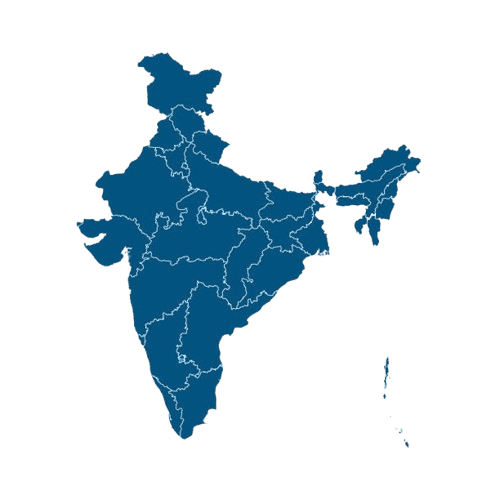 Map of India showing eBloodConnect coverage